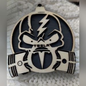 Tesla Christmas ornament